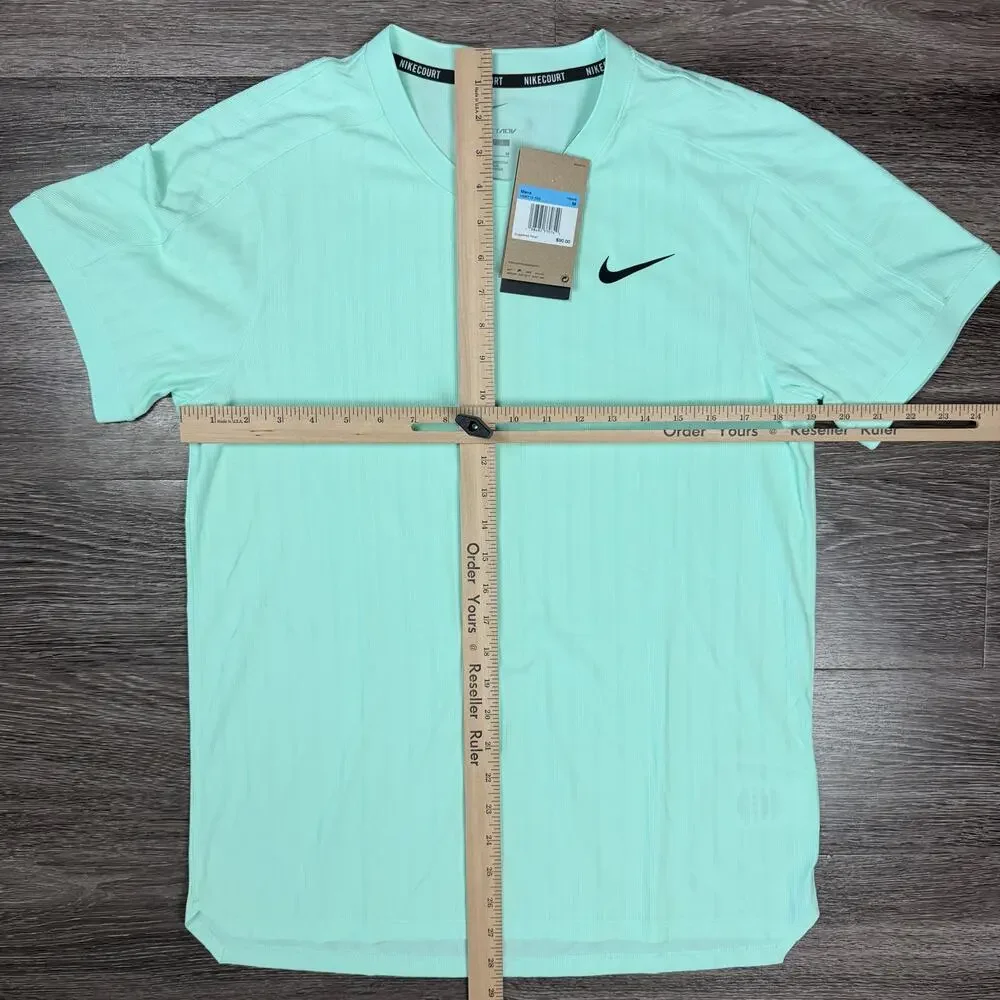 Nike Men’s NikeCourt Slam Tennis Top Dri-FIT ADV Mint Foam HM6712-353 Size M